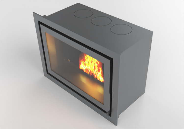 Camini 3D - Caminetto a legna - Barbas Bellfires - Unilux -...