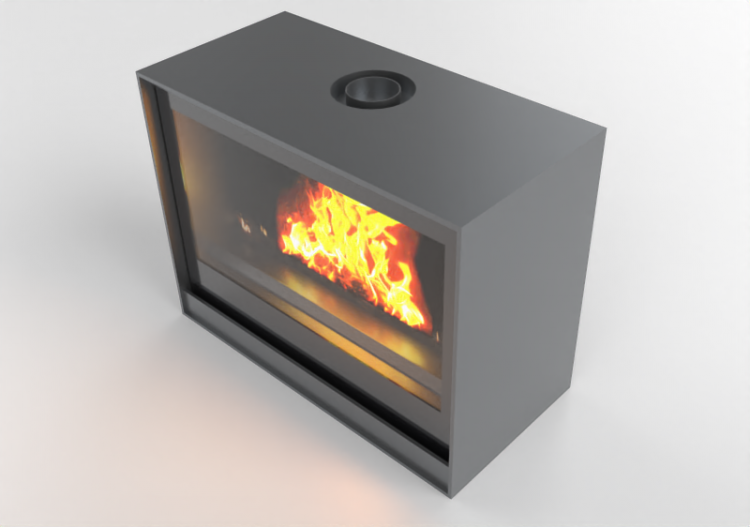 3D Kamine und Schornsteine - Gaskamin - Barbas Bellfires -...