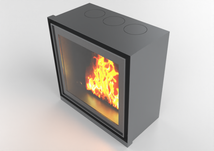 Camini 3D - Caminetto a legna - Barbas Bellfires - Unilux -...