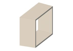 Sandwichelement POLYURETHAN/ALUMINIUM - D. 20