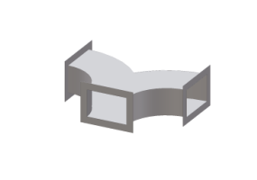Chapa GALVANIZADA rectangular
