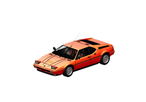 Autom&oacute;veis 3D - 1980 BMW M1
