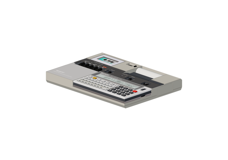 Dispositivi elettronici 3D - Sharp PC-1261 - Sharp CE-125S... Dispositivi elettronici 3D - Sharp PC-1261 - Sharp CE-125S...