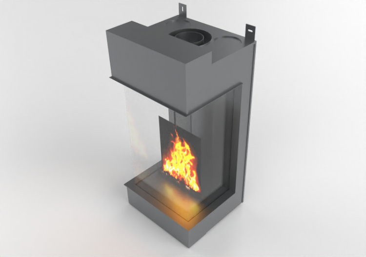 3D Kamine und Schornsteine - Gaskamin - Barbas Bellfires -...