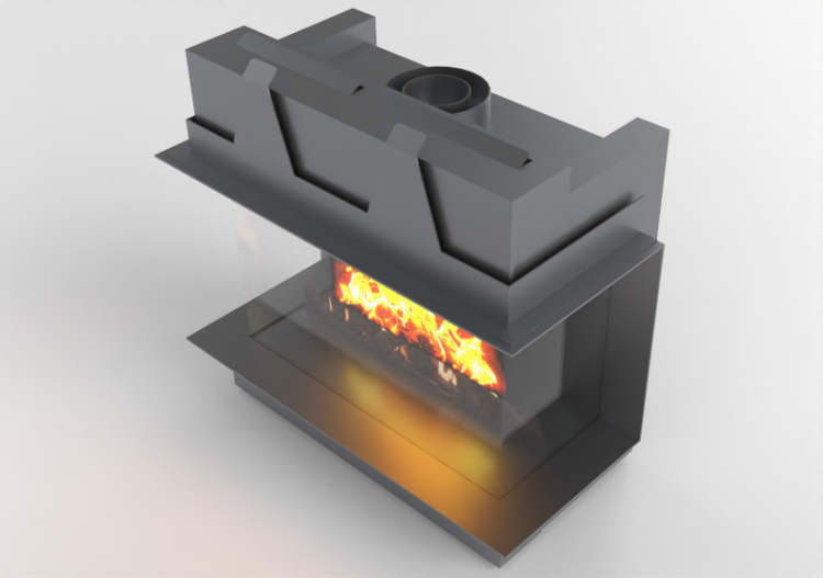 Chimeneas y Ductos 3D - Chimenea de gas - Barbas Bellfires...
