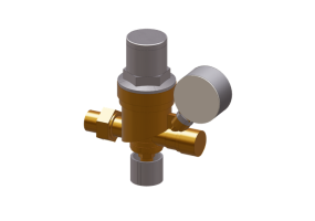 Grupo de enchimento autom&aacute;tico DN 15 (1/2") com man&ocirc;metro e indicador de press&atilde;o