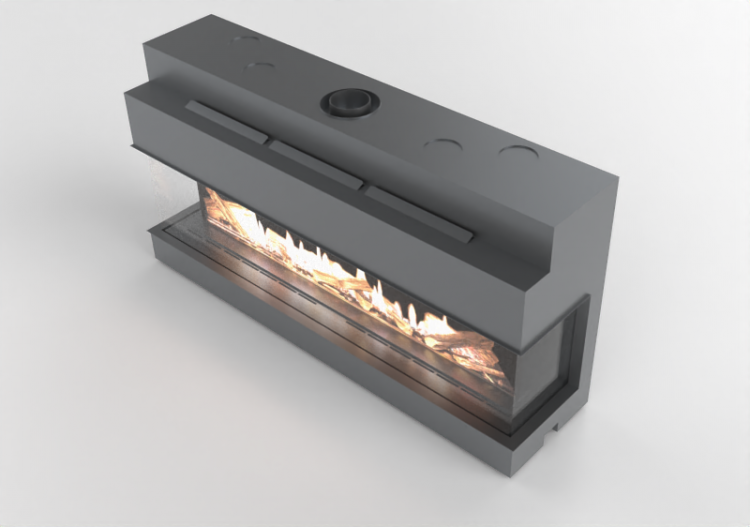 Camini 3D - Caminetto a gas - Barbas Bellfires - View Bell...