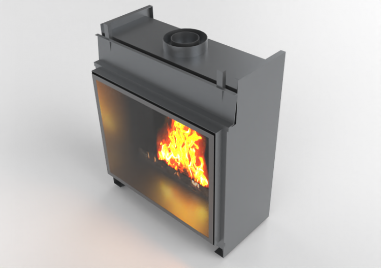 Camini 3D - Caminetto a gas - Barbas Bellfires - Derby...