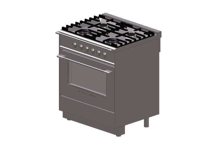 Cucine 3D - Cucina a gas - Fisher & Paykel - OR30SCG4X1- CA... Cucine 3D - Cucina a gas - Fisher & Paykel - OR30SCG4X1- CA...