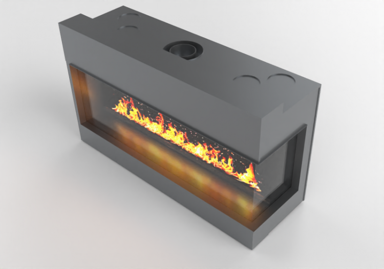 Chimeneas y Ductos 3D - Chimenea de gas - Barbas Bellfires...