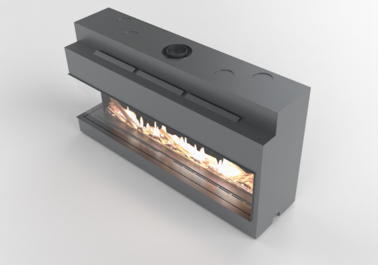 3D Kamine und Schornsteine - Gaskamin - Barbas Bellfires -...
