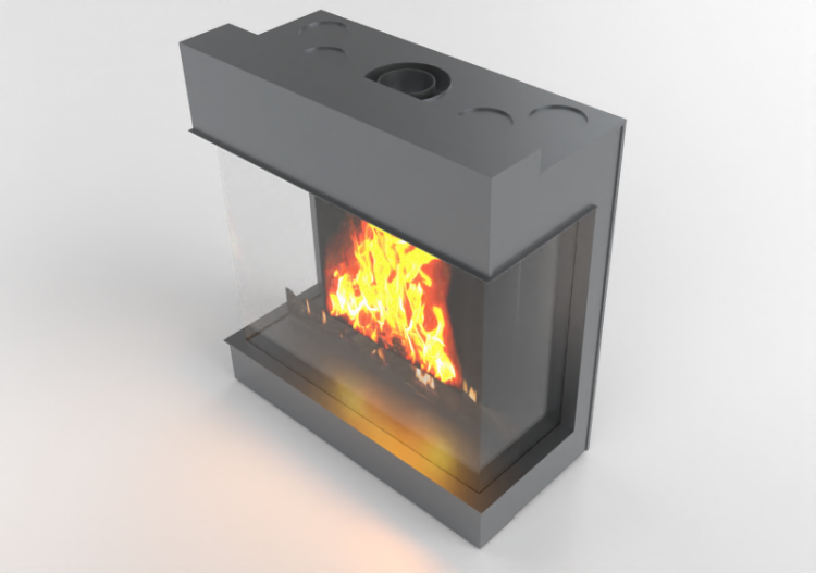 3D Kamine und Schornsteine - Gaskamin - Barbas Bellfires -...