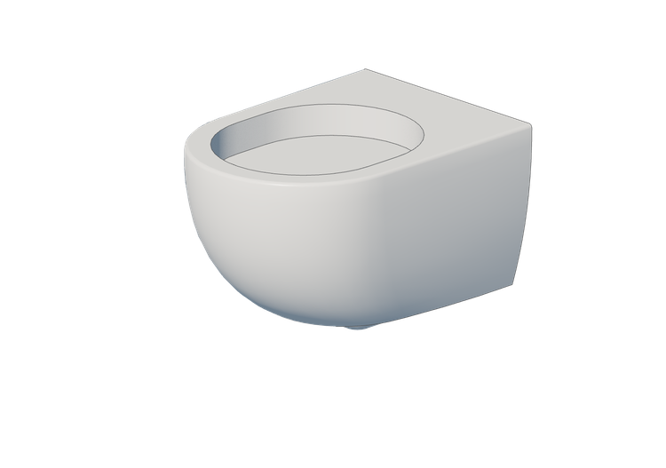 3D Vases - Suspended Toilet vase - Flaminia - AP119 - App -... 3D Vases - Suspended Toilet vase - Flaminia - AP119 - App -...