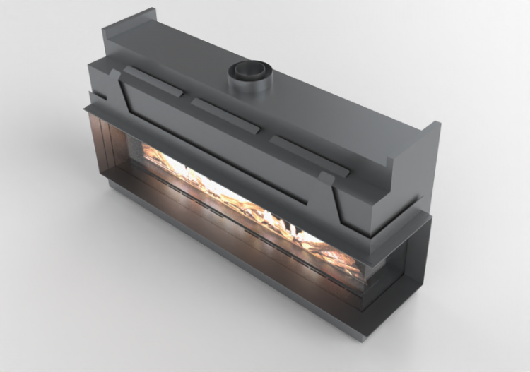 3D Kamine und Schornsteine - Gaskamin - Barbas Bellfires -...