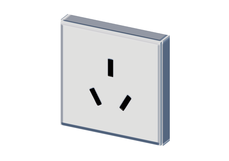 Australian socket 2P+E 10 A - 2 M - ACCA software Australian socket 2P+E 10 A - 2 M - ACCA software