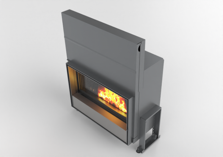 Camini 3D - Caminetto a legna - Barbas Bellfires - Evolux -...