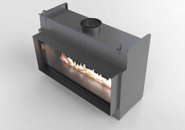 Camini 3D - Caminetto a gas - Barbas Bellfires - Horizon...