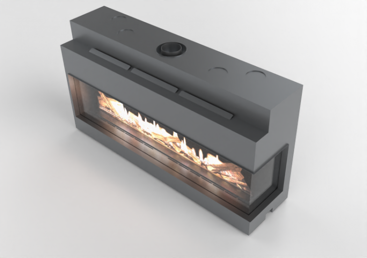 Foyers et Cheminées 3D - Cheminée à gaz - Barbas Bellfires...