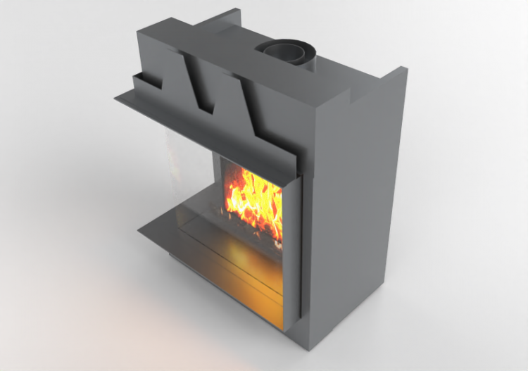 Camini 3D - Caminetto a gas - Barbas Bellfires - Corner...