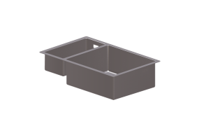 3D Sp&uuml;lbecken - Sp&uuml;le mit zwei Becken - Hansgrohe - 43429800
