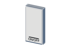 Illuminable single-pole ON/OFF push button - 1 M