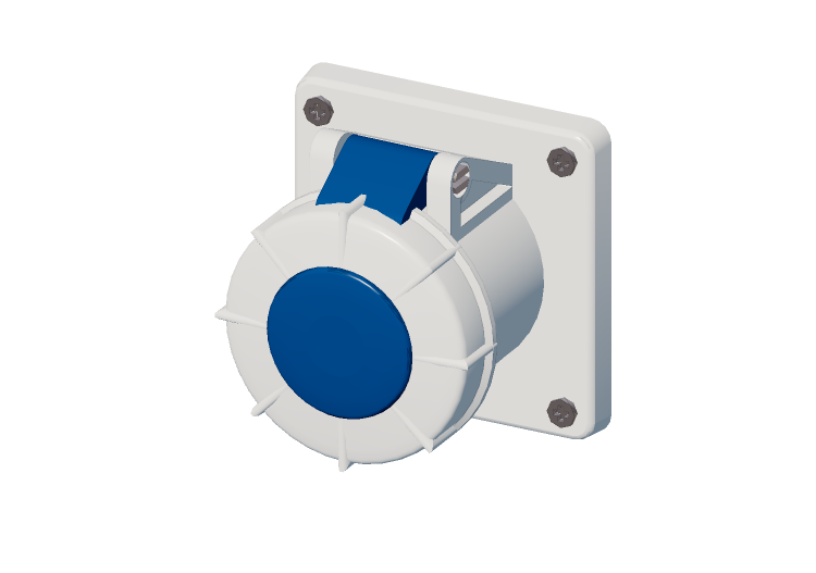 Tomada blindada IP 67 200 V - 250 V - ACCA software Tomada blindada IP 67 200 V - 250 V - ACCA software