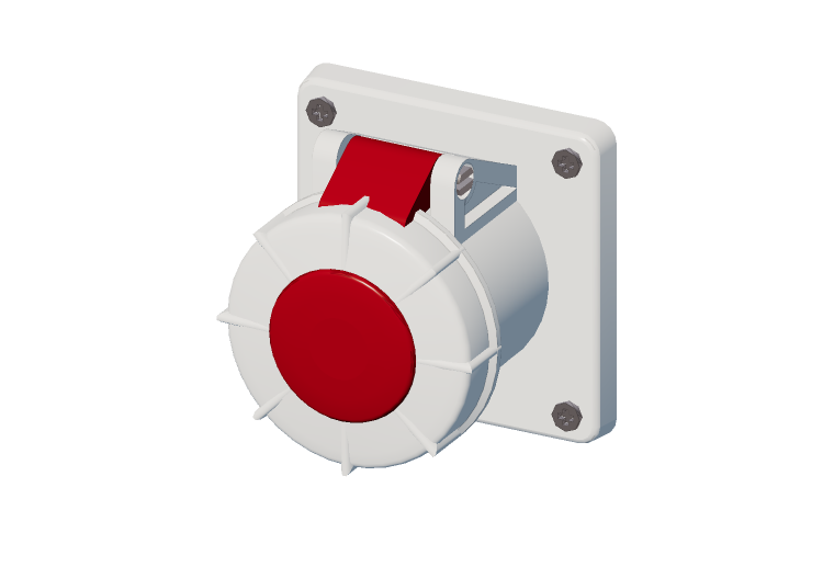 Tomacorriente fijo IP 67 380 V - 480 V - ACCA software Tomacorriente fijo IP 67 380 V - 480 V - ACCA software