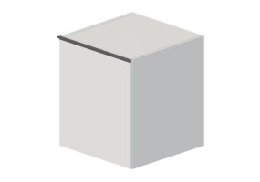 M&oacute;veis 3D - Gabinete lateral - Geberit - Geberit Acanto - 500.618.01.2