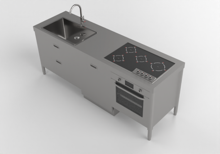 3D Küchen - Modulküche - Alpes Inox - ACCA software