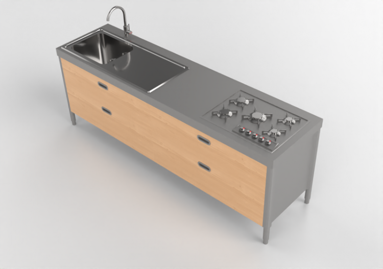 3D Kitchens - Fitted kitchen - Alpes Inox - ACCA software