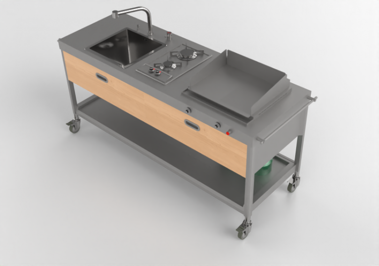 3D Kitchens - Outdoor Fitted kitchen - Alpes Inox - ACCA...