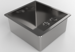 3D Spülbecken - Spülbecken aus Metall - Alpes Inox - VFR+455