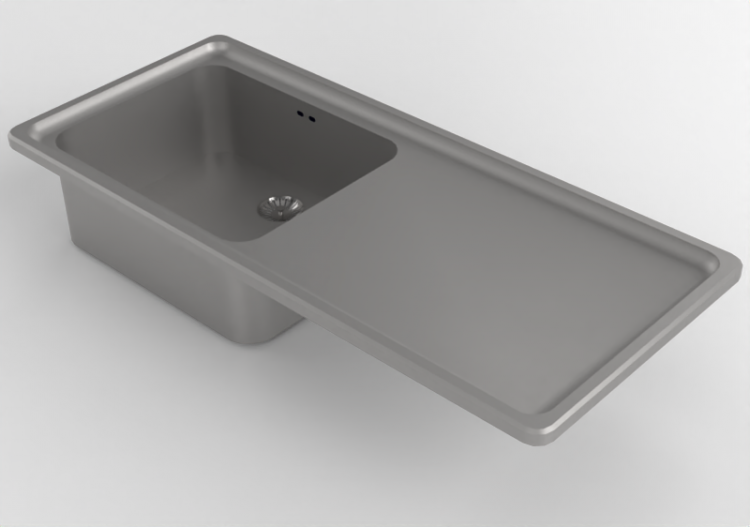 3D Spülbecken - Spülbecken aus Metall - Alpes Inox -...