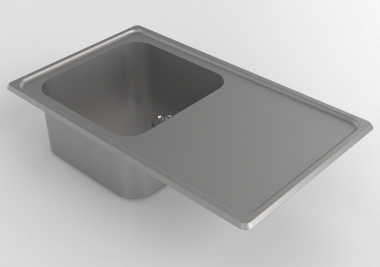 3D Spülbecken - Spülbecken aus Metall - Alpes Inox -...