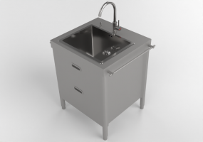 3D Spülbecken - Spülbecken mit Schubladen - Alpes Inox