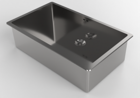3D Spülbecken - Spülbecken aus Metall - Alpes Inox - VFR+475
