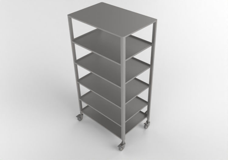 3D Säulen - Hochschrank mit Auflagen - Alpes Inox - ACCA...