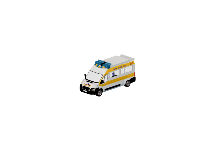 3D-Maschinen - Krankenwagen - ACCA software 3D-Maschinen - Krankenwagen - ACCA software
