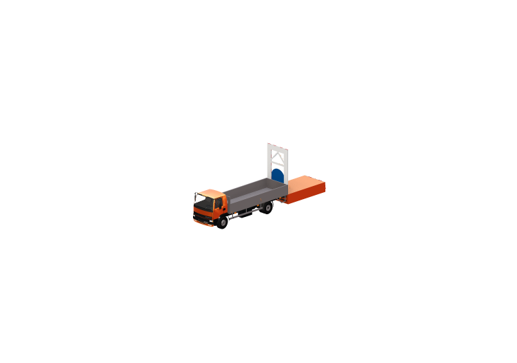 Automóveis 3D - Caminhão com atenuador - ACCA software Automóveis 3D - Caminhão com atenuador - ACCA software