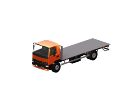 3D-Maschinen - LKW mit Plattform