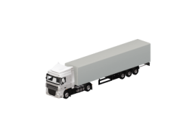 3D Cars - Curtainside truck