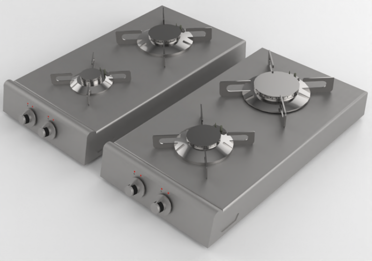 3D Electrical Appliances - Gas burners - Alpes Inox -...