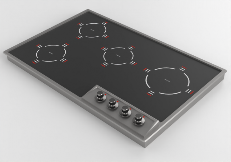 3D Electrical Appliances - Induction cooker - Alpes Inox -...