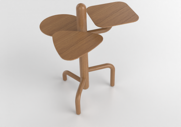 3D Tisch - Couchtisch aus Holz - Artzzi - Cactus - ACCA...