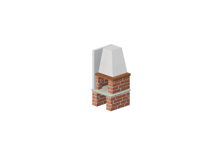 Wood fireplace - LARGE Pn 30kW - ACCA software Wood fireplace - LARGE Pn 30kW - ACCA software