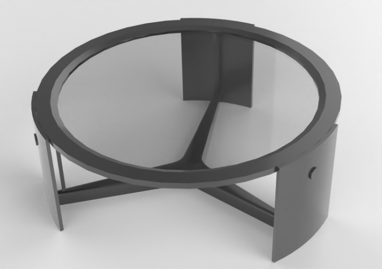 3D Tisch - Couchtisch aus lackiertem Holz - Artzzi - Dot -...