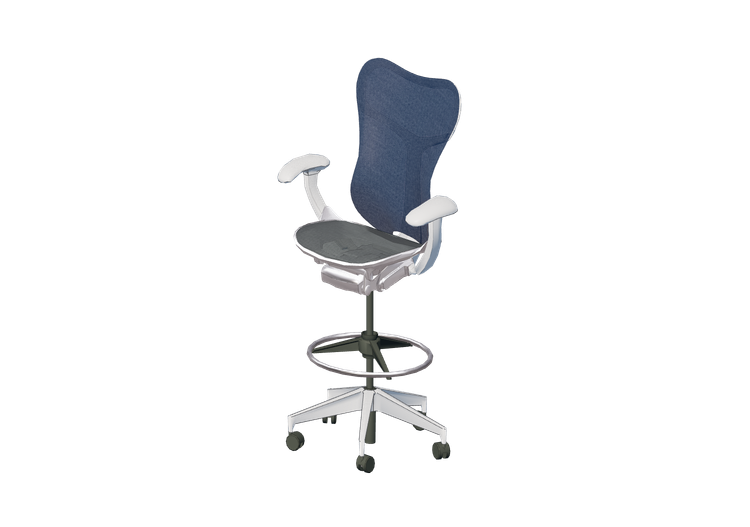 Chaises 3D - Tabouret tournant - Herman Miller - - Mirra -... Chaises 3D - Tabouret tournant - Herman Miller - - Mirra -...
