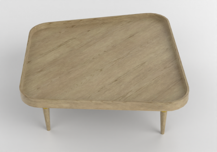 3D Tables - Wood coffee table - Artzzi - Trapezio - ACCA...
