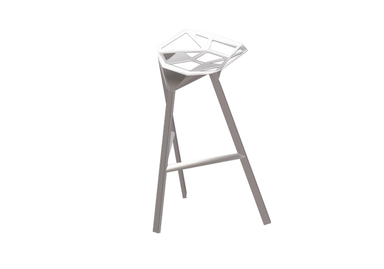 Chaises 3D - Tabouret - Herman Miller - One - Herman Miller Chaises 3D - Tabouret - Herman Miller - One - Herman Miller