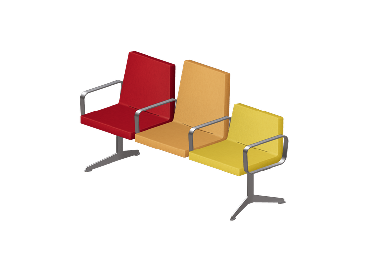 Chaises 3D - Assises sur poutre 3 places - Hitch Mylius -... Chaises 3D - Assises sur poutre 3 places - Hitch Mylius -...